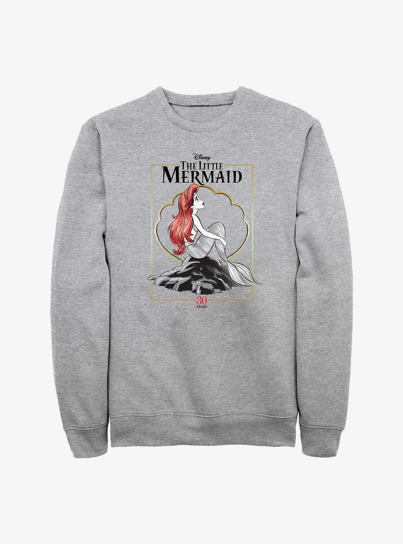 Disney The Little Mermaid Framed Anniversary Sweatshirt, ATH HTR, hi-res