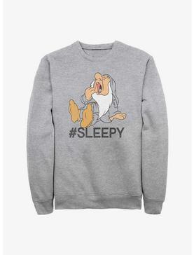 Plus Size Disney Snow White and the Seven Dwarfs Hashtag Sleepy Sweatshirt, , hi-res