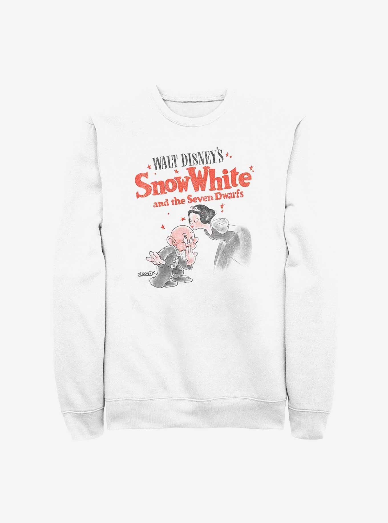 Disney Snow White and the Seven Dwarfs Sweet Kiss Sweatshirt, WHITE, hi-res