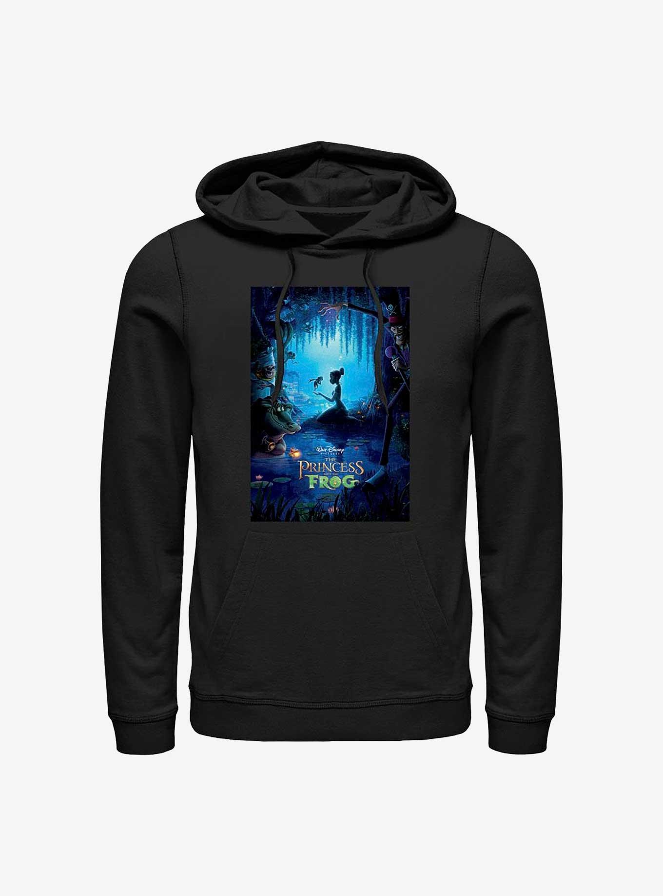 Disney The Princess and the Frog Classic Frog Poster Hoodie, BLACK, hi-res