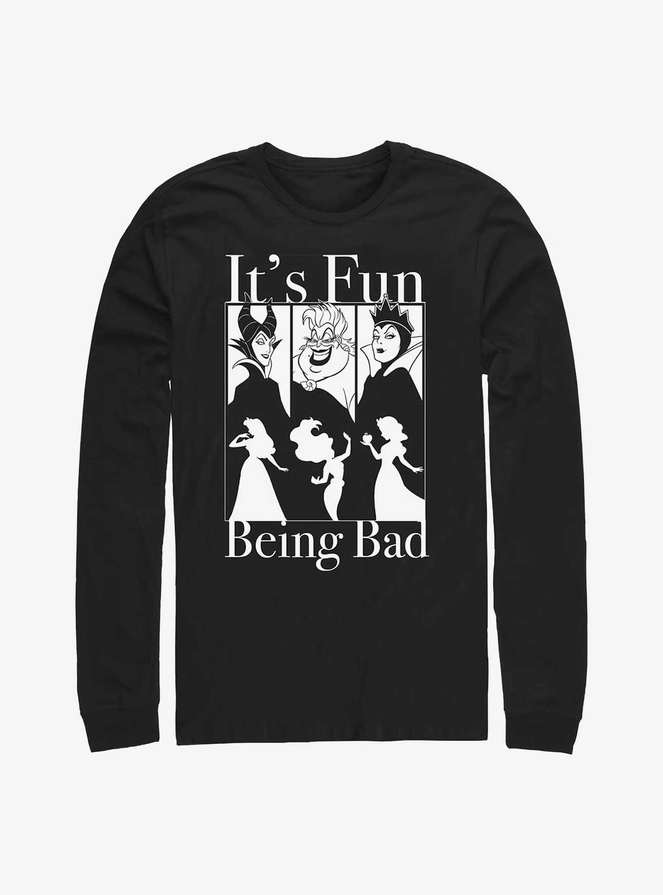Disney Princesses Bad Fun Long-Sleeve T-Shirt, BLACK, hi-res