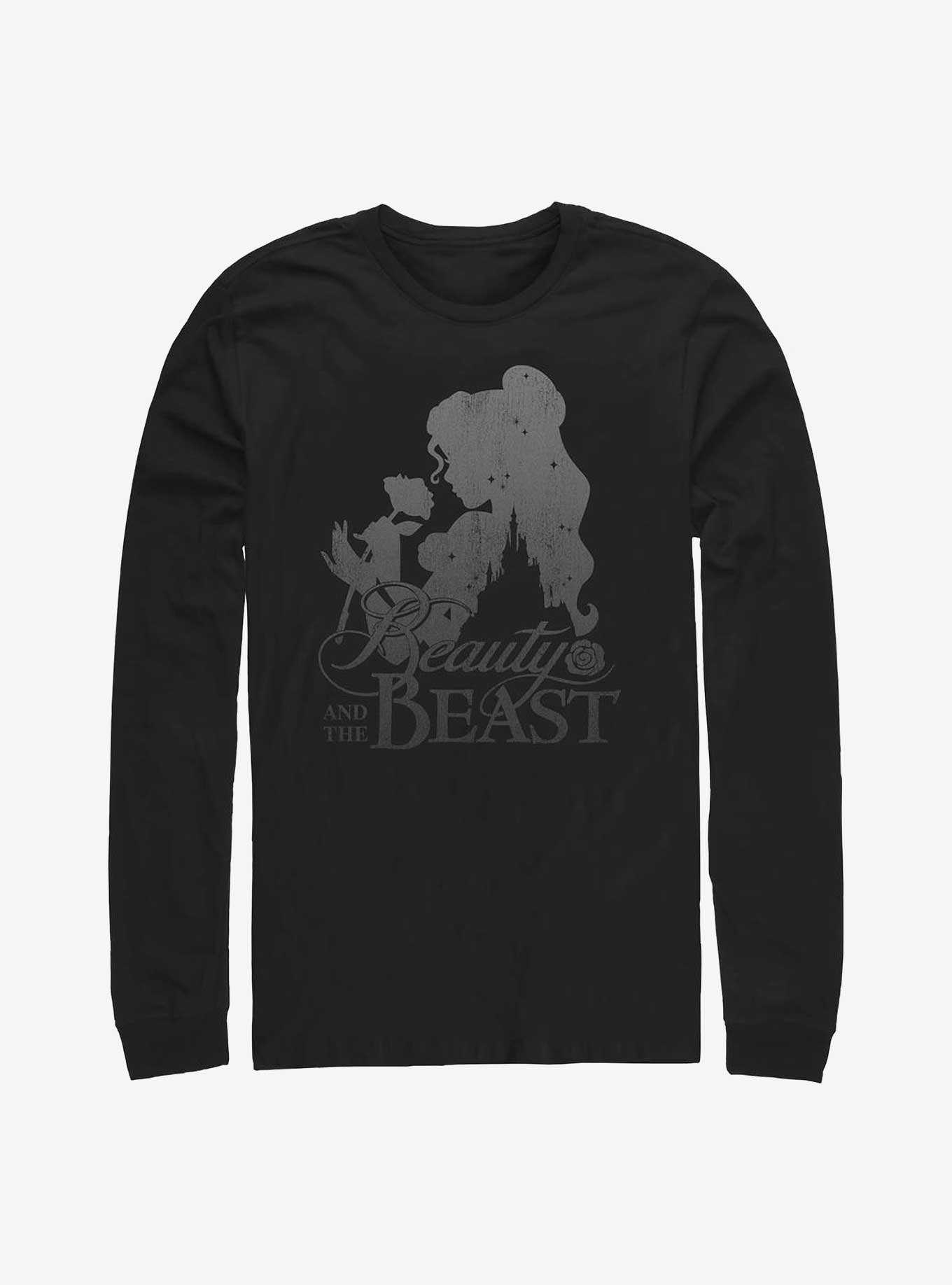 Disney Beauty and the Beast Silhouette Long-Sleeve T-Shirt, , hi-res