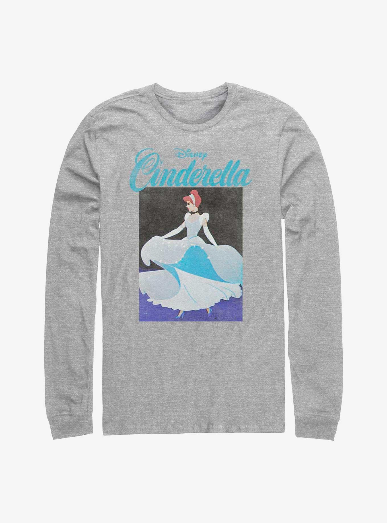 Disney Cinderella Cindy Squared Long-Sleeve T-Shirt, ATH HTR, hi-res