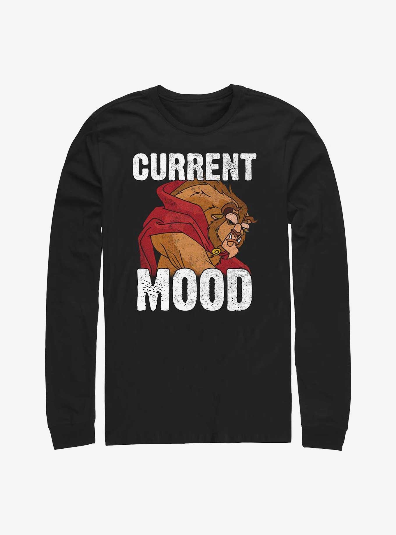 Disney Beauty and the Beast Current Mood Long-Sleeve T-Shirt, BLACK, hi-res