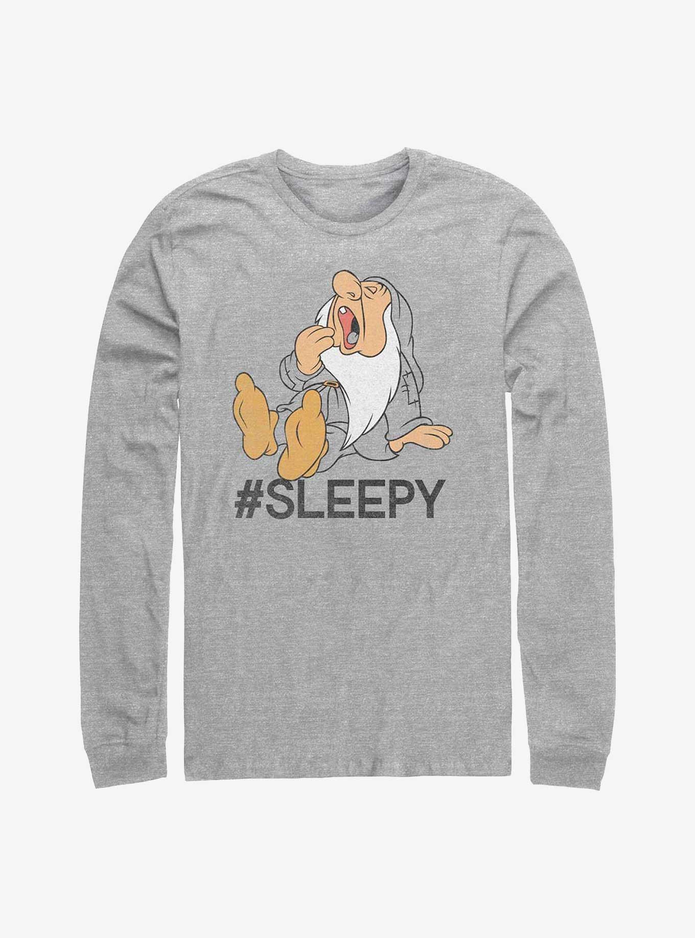 Disney Snow White and the Seven Dwarfs Hashtag Sleepy Long-Sleeve T-Shirt, , hi-res