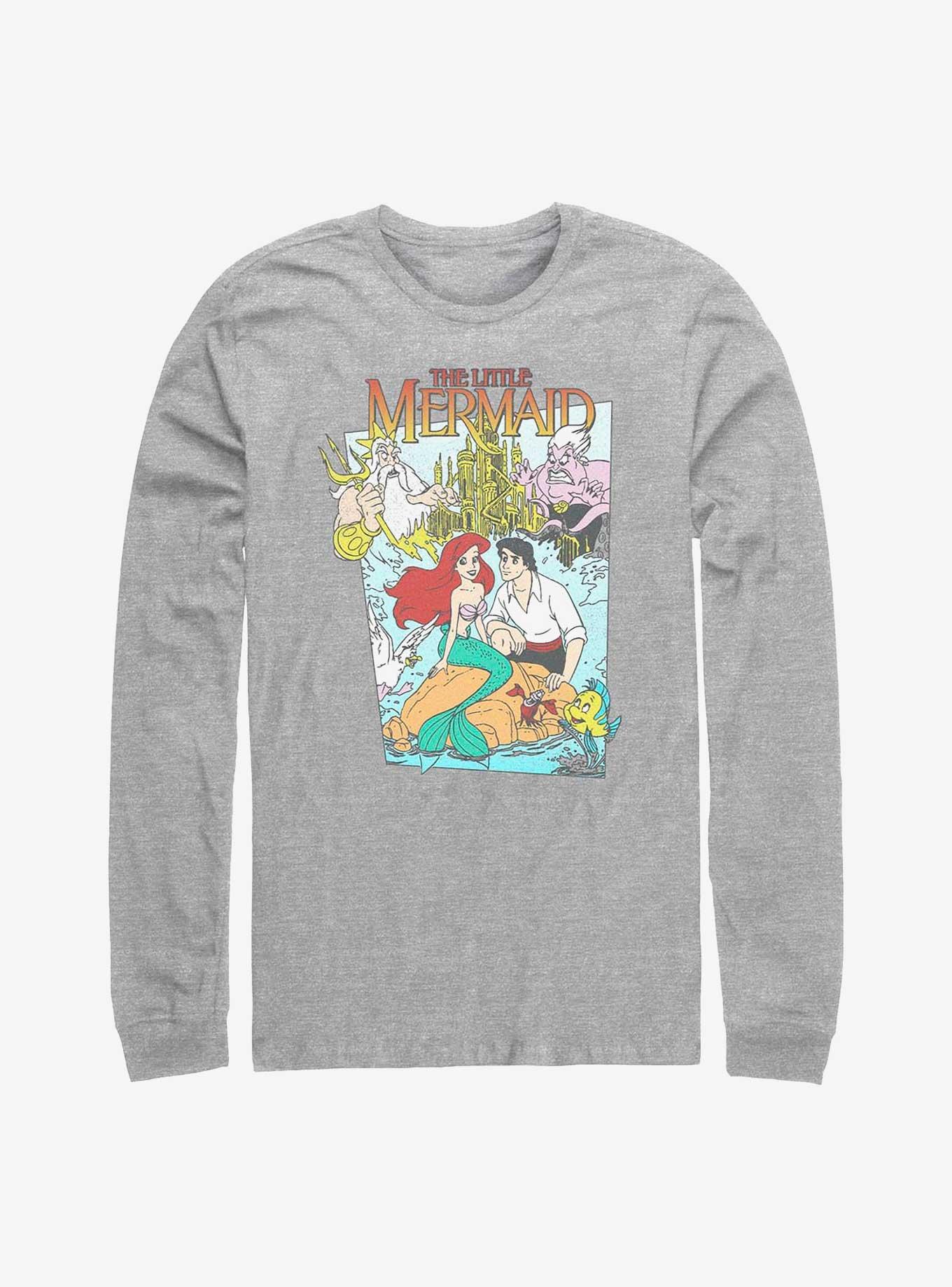 Disney The Little Mermaid Mermaid Cover Long-Sleeve T-Shirt, ATH HTR, hi-res