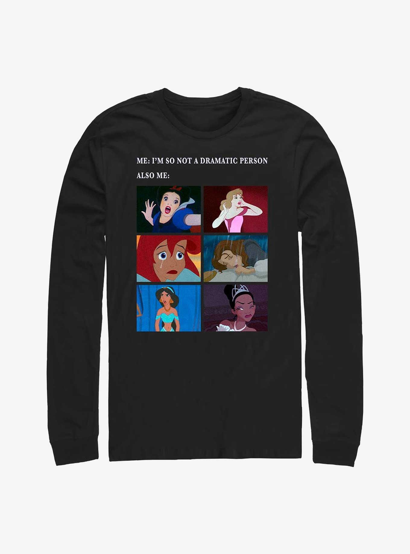 Disney Princesses Drama Meme Long-Sleeve T-Shirt, , hi-res