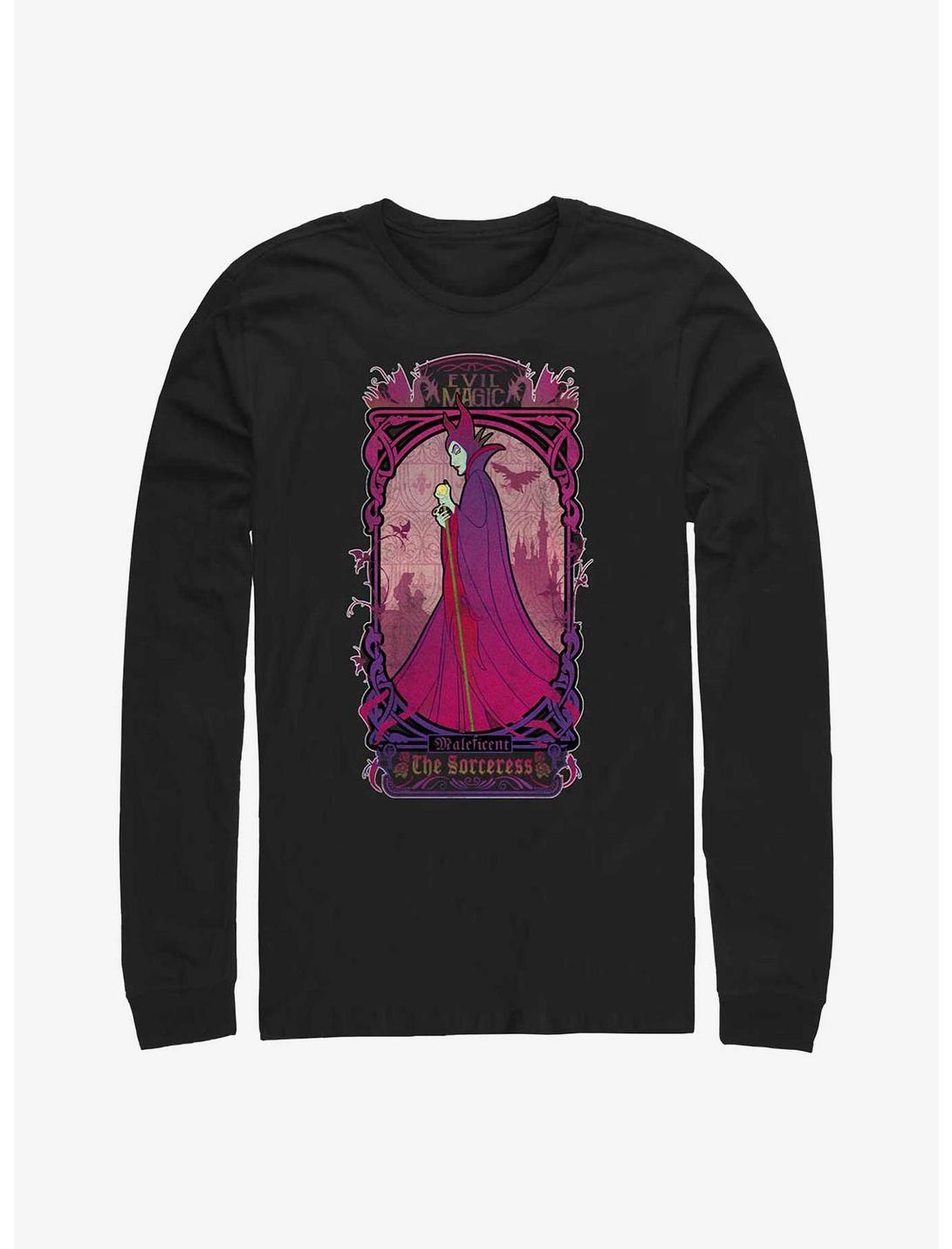 Disney Sleeping Beauty The Sorceress Maleficent Long-Sleeve T-Shirt, BLACK, hi-res