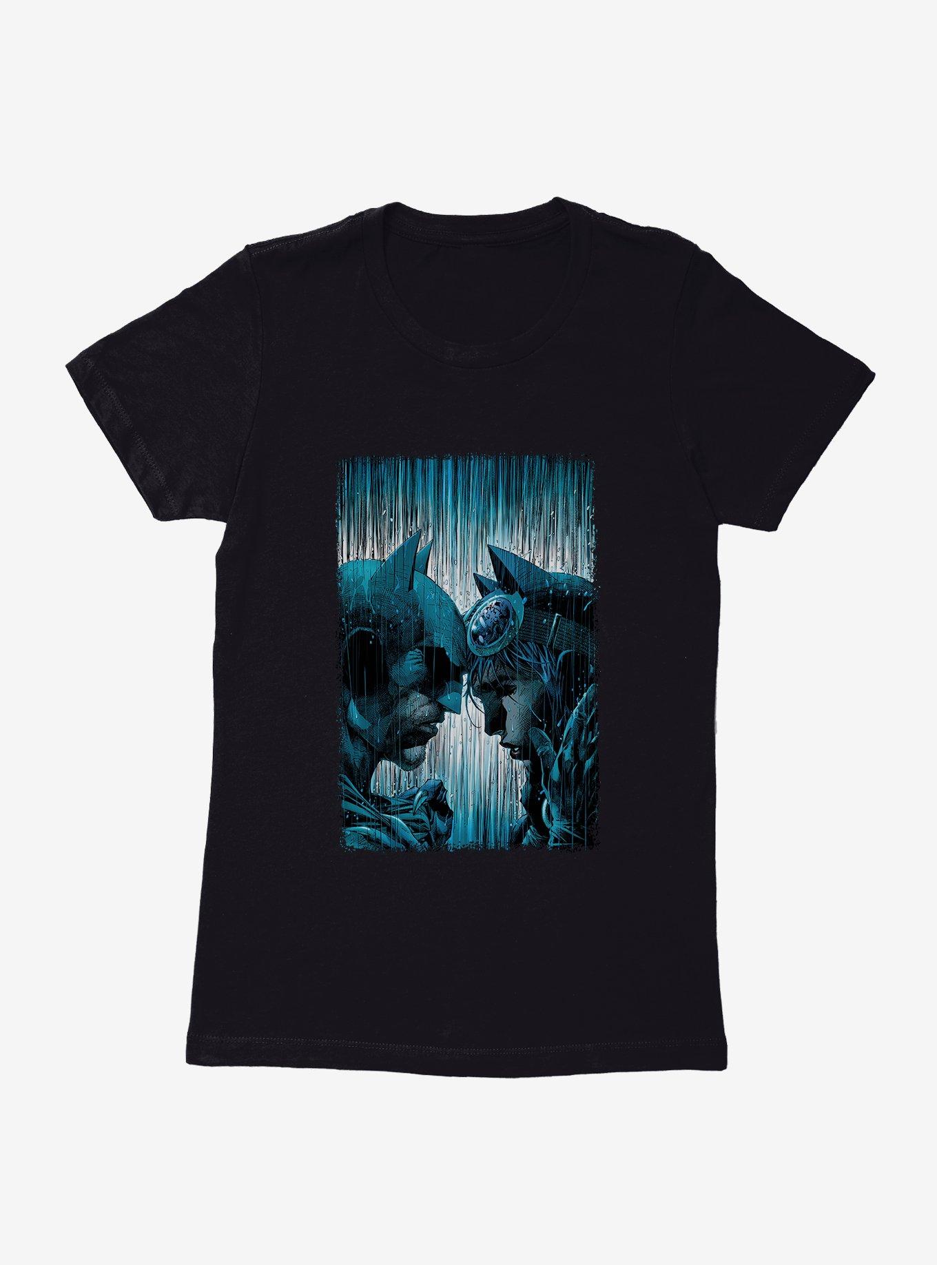 DC Comics Batman And Catwoman Rain Womens T-Shirt, , hi-res