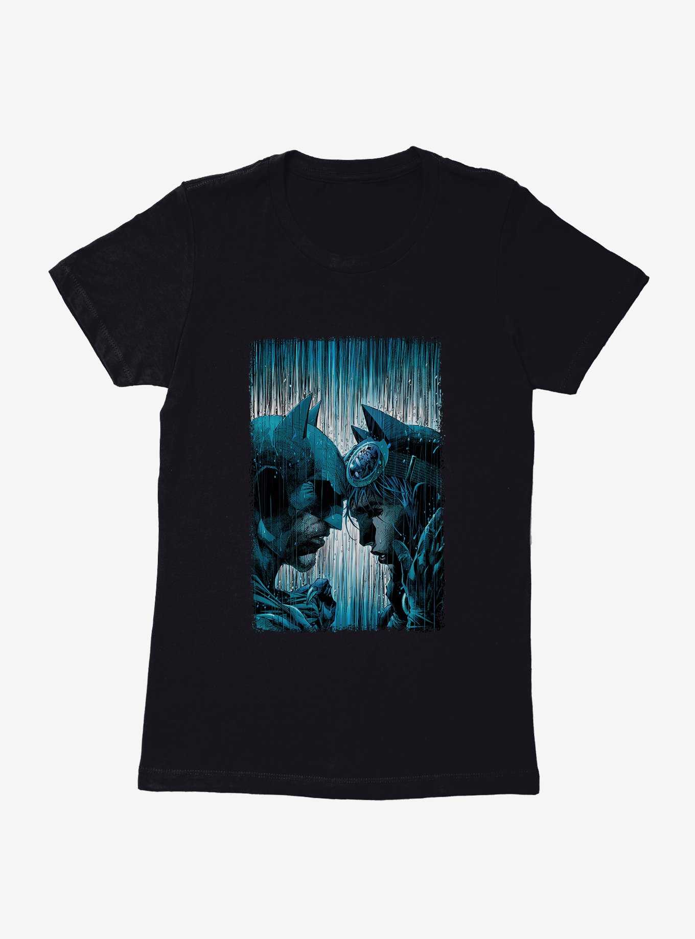 DC Comics Batman And Catwoman Rain Womens T-Shirt, , hi-res