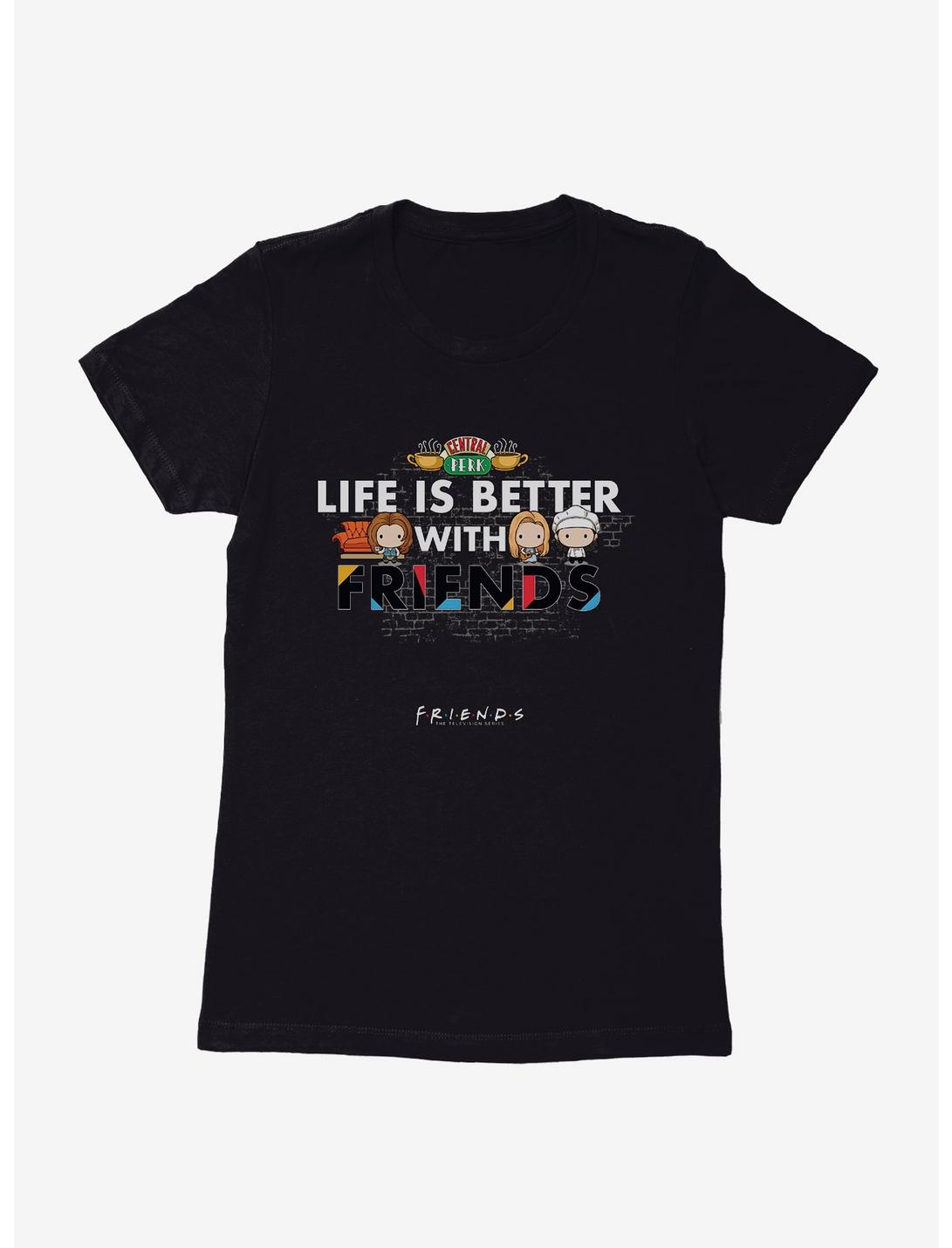 Friends Chibi Life Is Better Womens T-Shirt, , hi-res