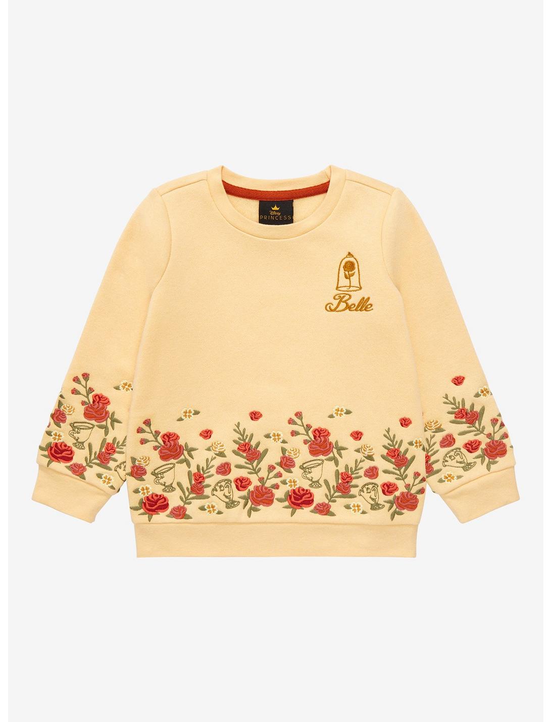 Disney Beauty and the Beast Belle Floral Toddler Crewneck - BoxLunch Exclusive, MULTI, hi-res