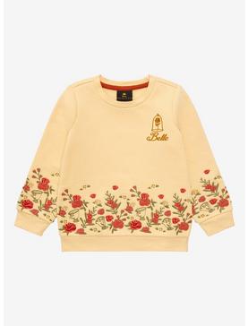 Disney Beauty and the Beast Belle Floral Toddler Crewneck - BoxLunch Exclusive, , hi-res