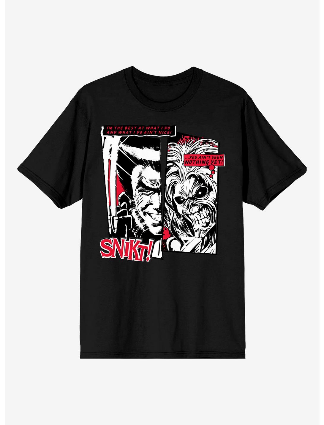 Marvel Iron Maiden Wolverine & Eddie Comic Book Panel T-Shirt | Hot Topic