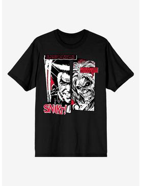 Plus Size Marvel Iron Maiden Wolverine & Eddie Comic Book Panel T-Shirt, , hi-res