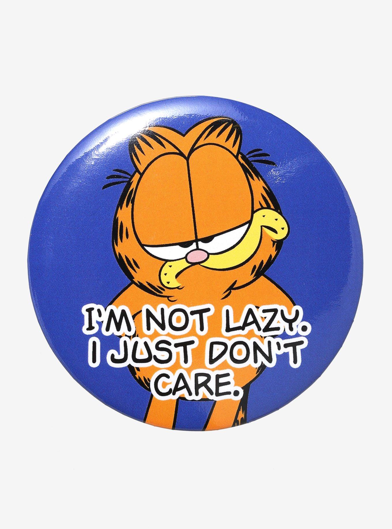 Garfield I Don't Care 3 Inch Button, , hi-res