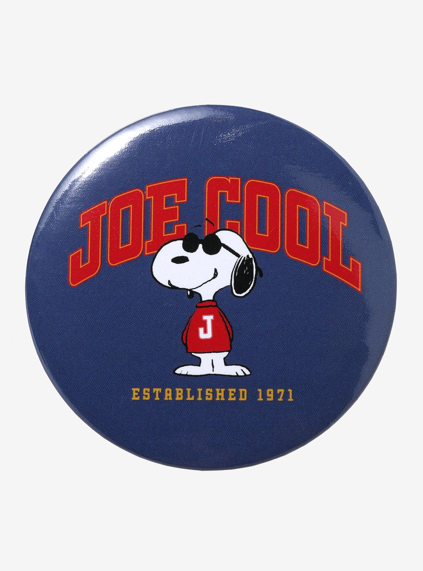 Peanuts Joe Cool Varsity 3 Inch Button, , hi-res