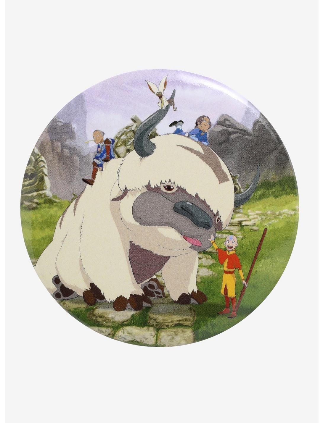 Avatar: The Last Airbender Appa & Gaang 3 Inch Button, , hi-res
