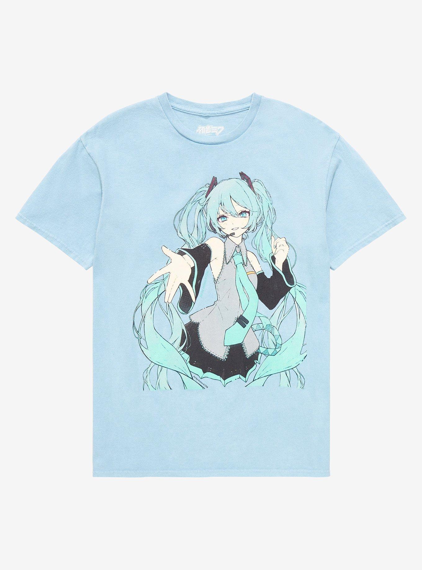 Hatsune Miku Sketch Boyfriend Fit Girls T-Shirt, MULTI, hi-res