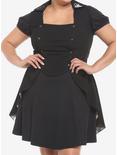 The School For Good And Evil Swan Waistcoat Vest Plus Size, BLACK, hi-res