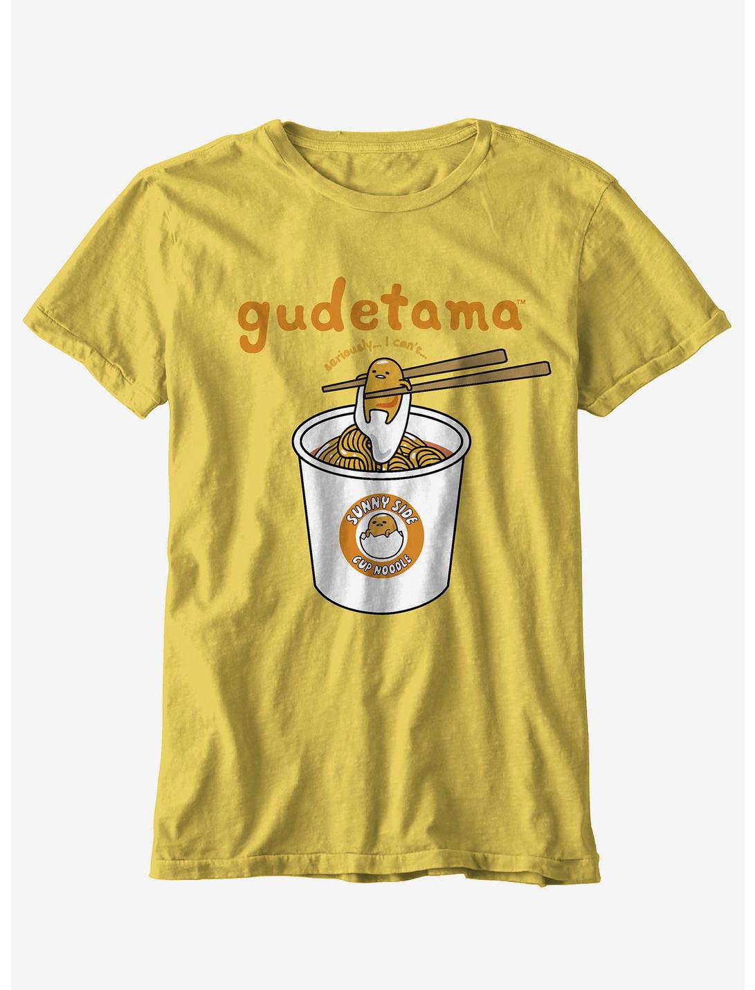 Gudetama Noodle Soup Boyfriend Fit Girls T-Shirt, MULTI, hi-res