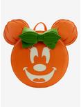 Loungefly Disney Minnie Mouse Pumpkin Glow-In-The-Dark Mini Backpack, , hi-res