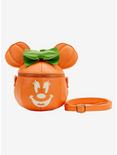 Loungefly Disney Minnie Mouse Pumpkin Glow-In-The-Dark Crossbody Bag, , hi-res