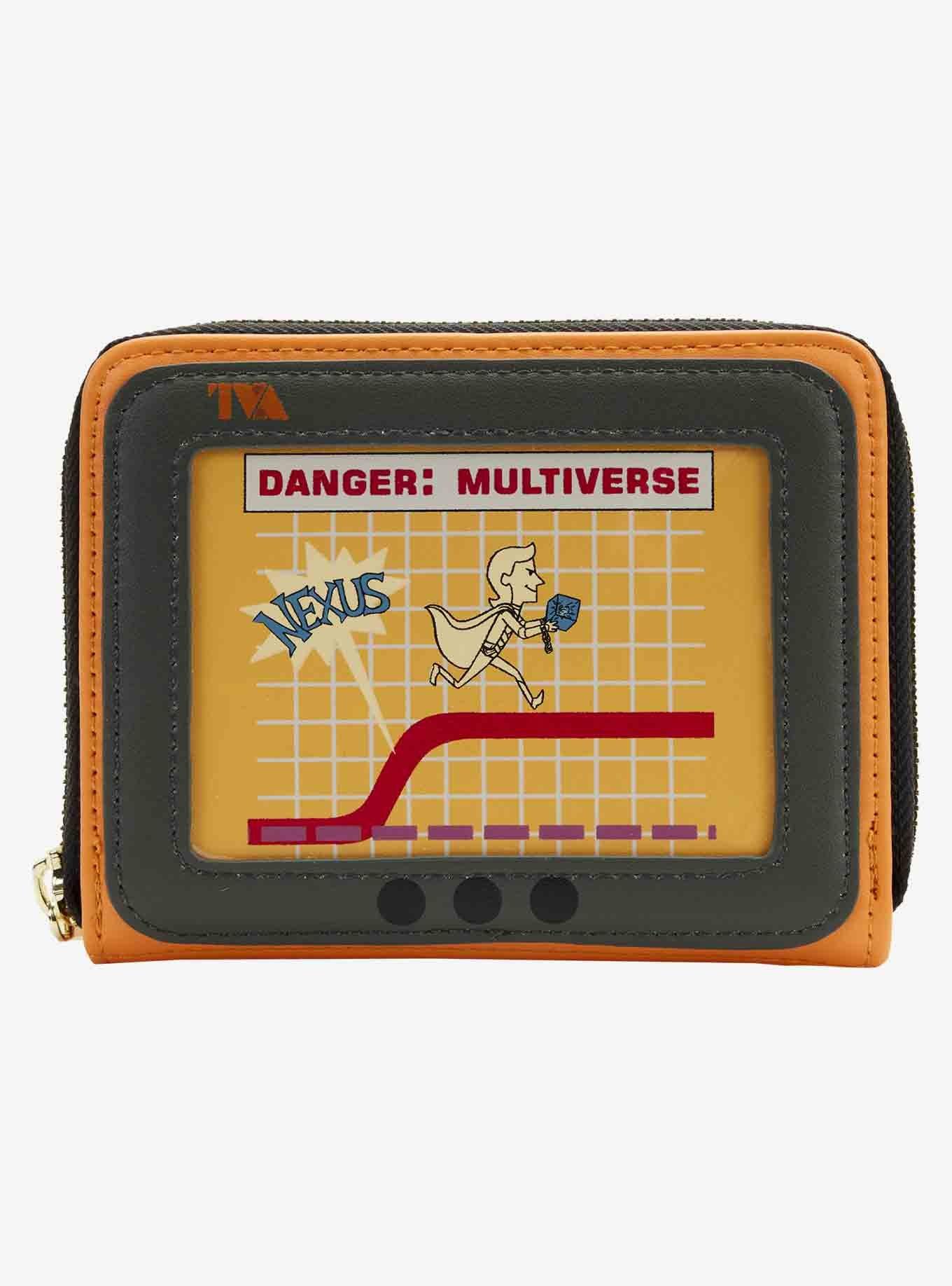 Loungefly Marvel Loki TVA Miss Minutes Mini Zipper Wallet 