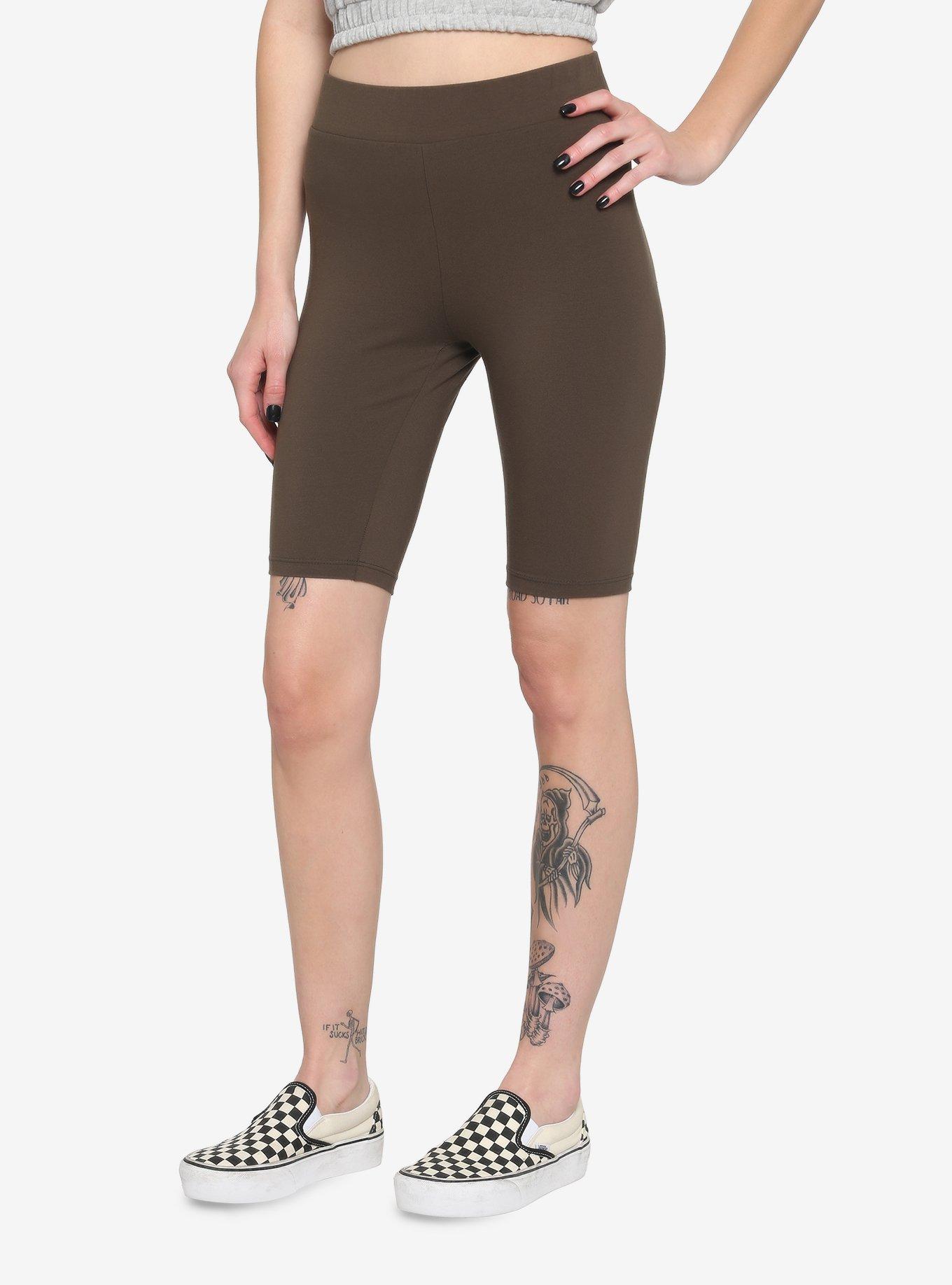 Olive 9 Inch Inseam Bike Shorts, OLIVE, hi-res