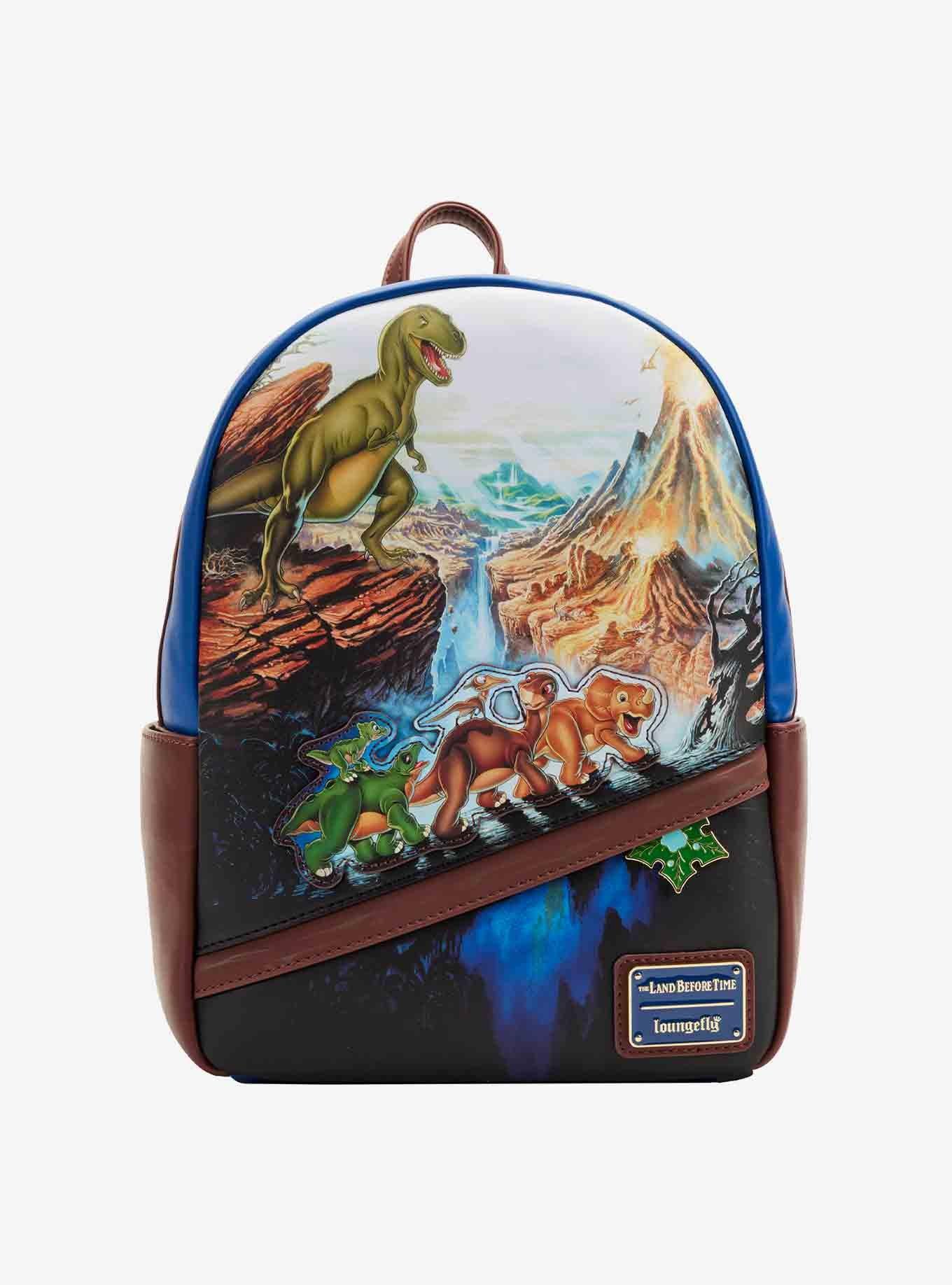 Loungefly Land Before Time Poster Mini Backpack, Wallet, Lanyard, & Keychain The Land Before Time Poster Mini Backpack | Three Little  main image 3