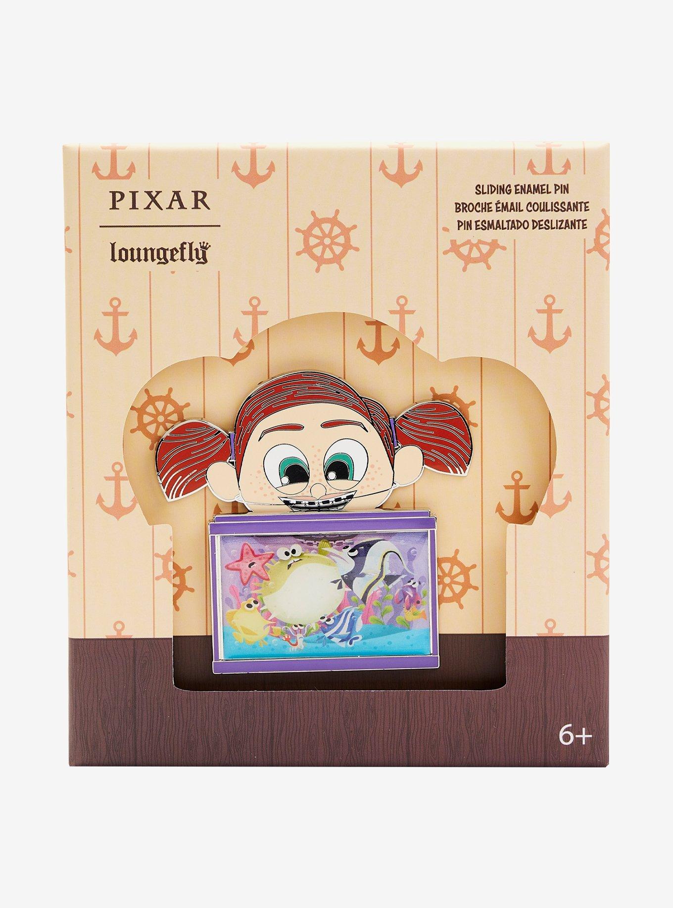 Loungefly Disney Pixar Finding Nemo Darla Sliding Enamel Pin, , hi-res