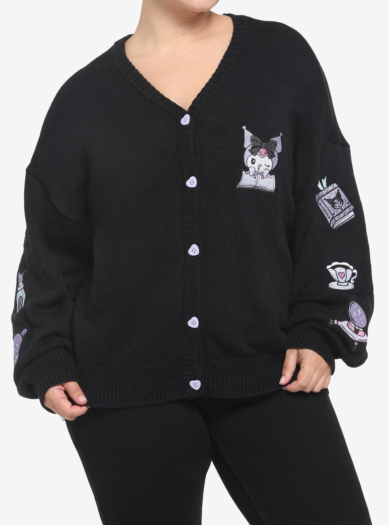 Kuromi Fortune Teller Skimmer Girls Cardigan Plus Size, MULTI, hi-res