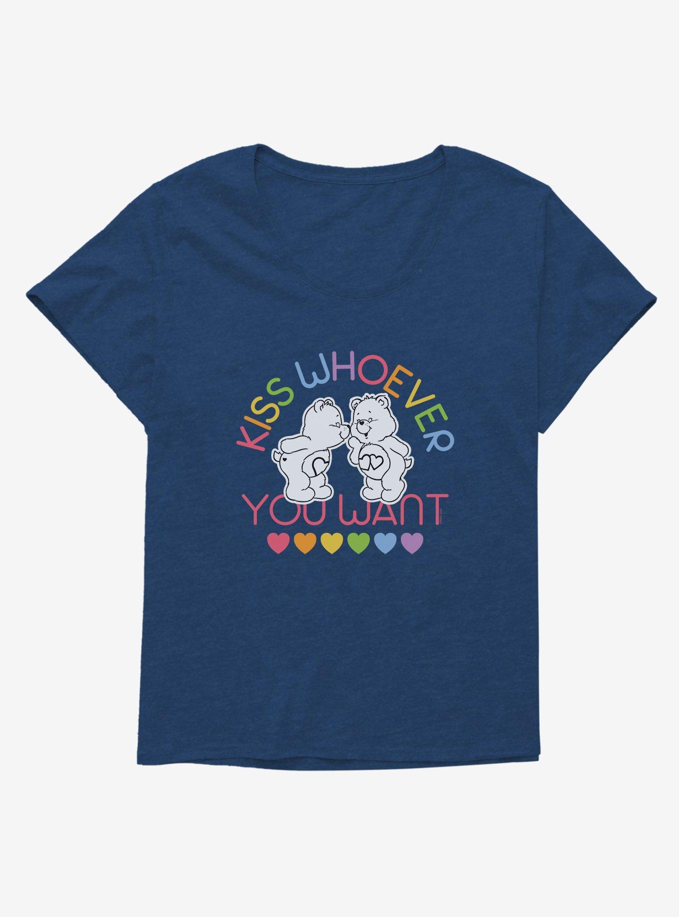 Care Bears Pride Tenderheart & Love-A-Lot Kiss Who You Want T-Shirt Plus Size, , hi-res