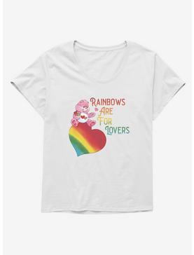 Care Bears Pride Love-A-Lot Bear Rainbows Are For Lovers Girls T-Shirt Plus Size, WHITE, hi-res