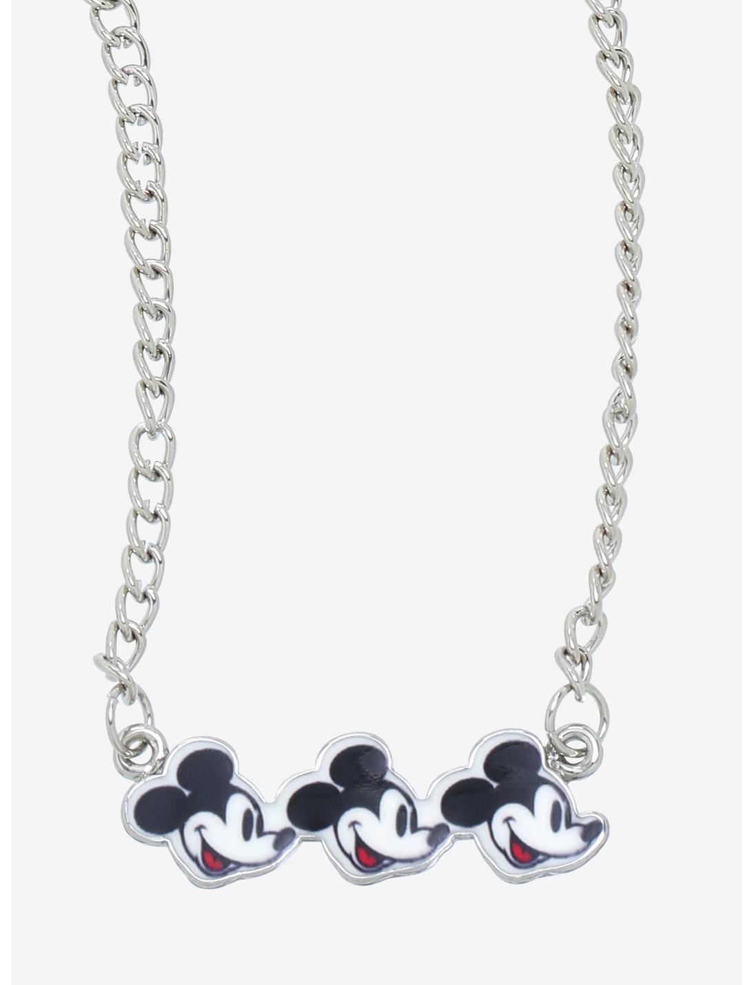 Disney Mickey Mouse Faces Necklace, , hi-res