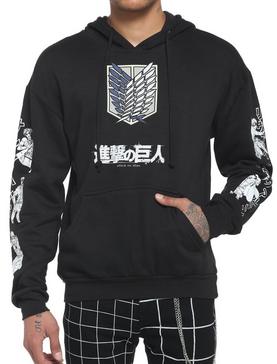 Plus Size Attack On Titan Scout Members Hoodie, , hi-res