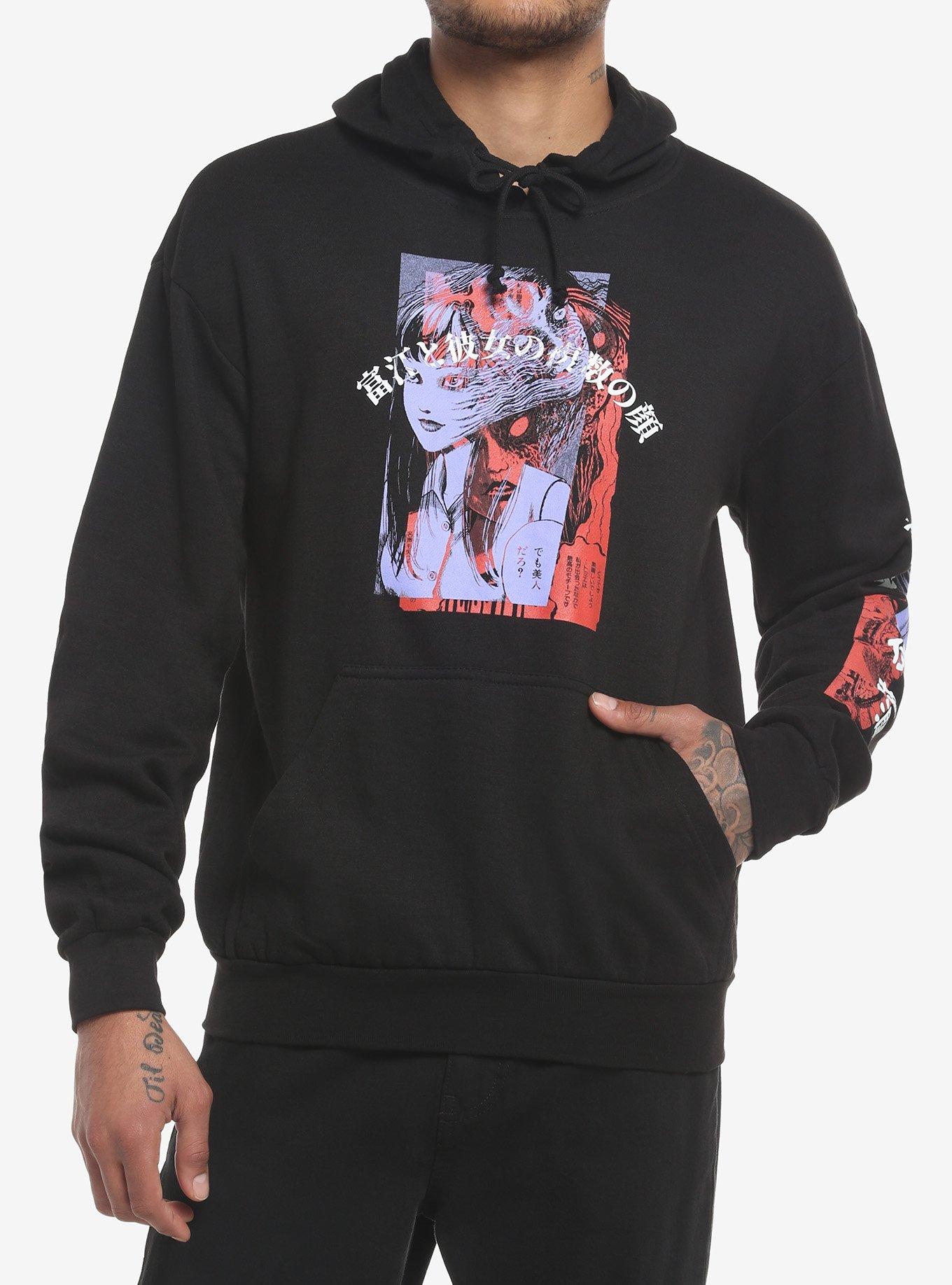 Junji Ito Tomie Double Graphic Hoodie, BLACK, hi-res