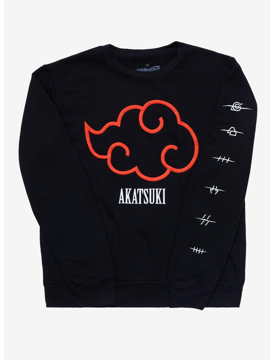 Naruto Shippuden Akatsuki Anti-Village Sweatshirt, BLACK, hi-res
