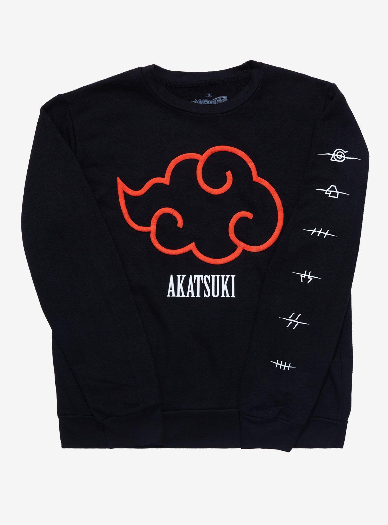 Naruto Shippuden Akatsuki Anti-Village Sweatshirt, BLACK, hi-res