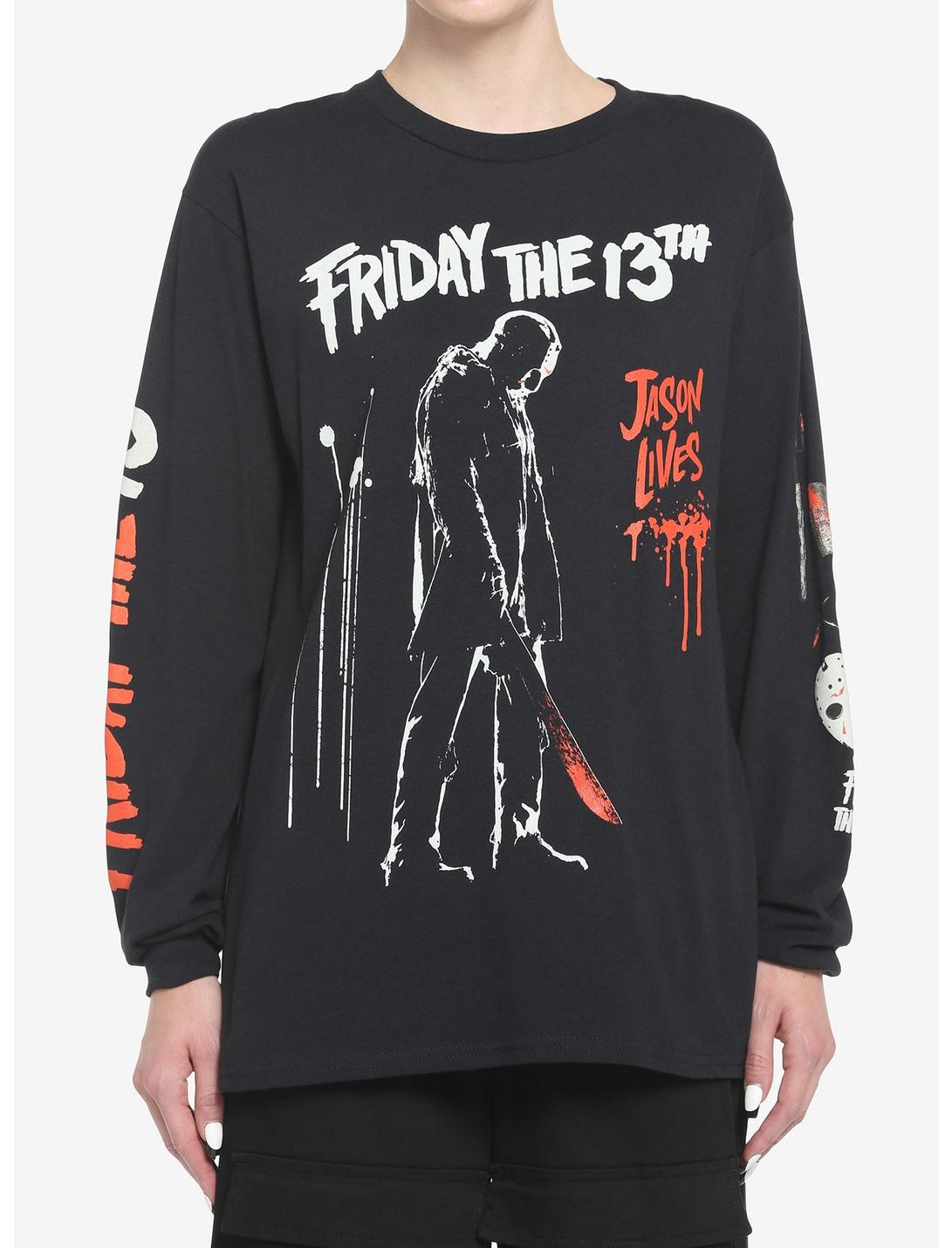 Friday The 13th Jason Lives Girls Long-Sleeve T-Shirt, MULTI, hi-res