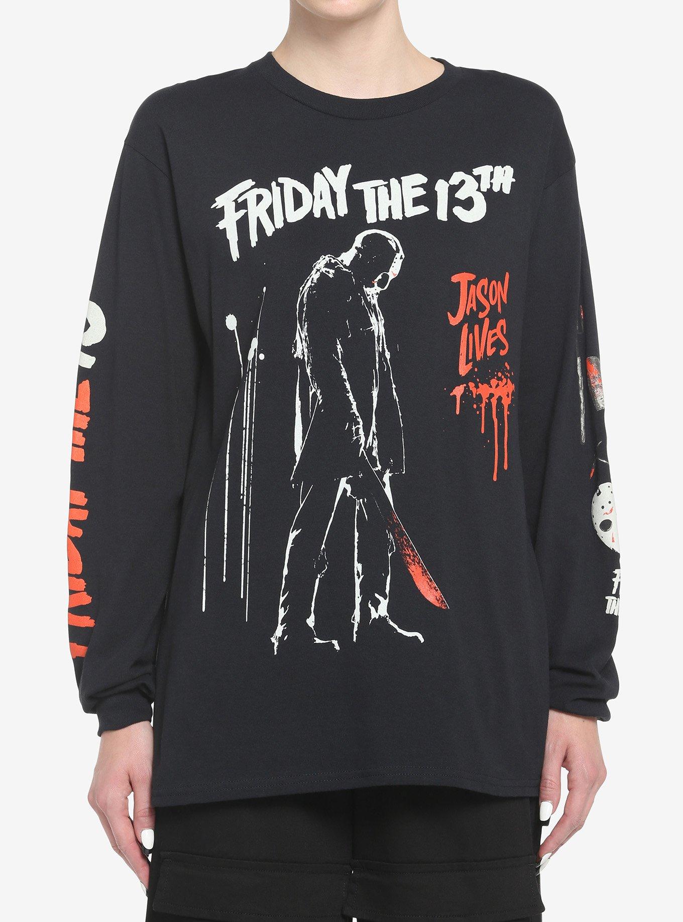 Friday The 13th Jason Lives Girls Long-Sleeve T-Shirt, MULTI, hi-res