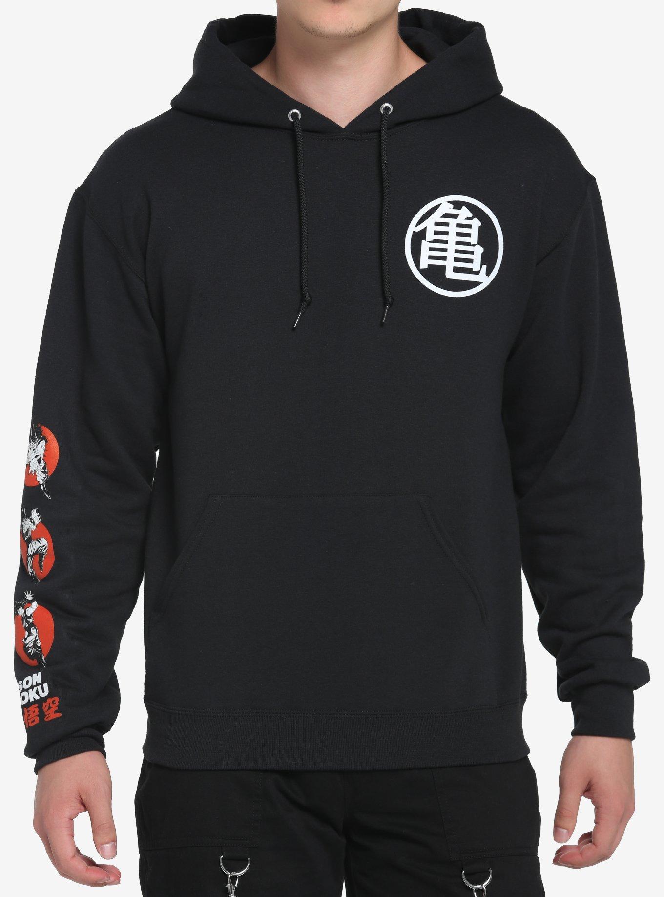 Dragon ball z black hoodie hotsell