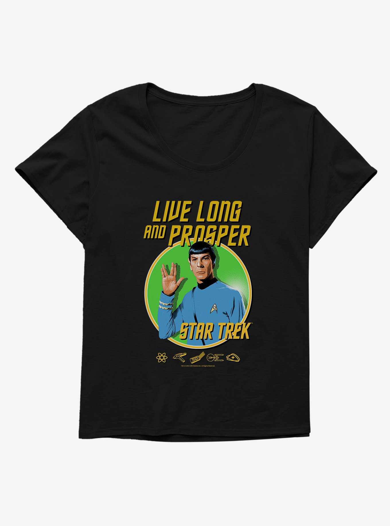 Star Trek Live Long And Prosper Womens T-Shirt Plus Size, , hi-res