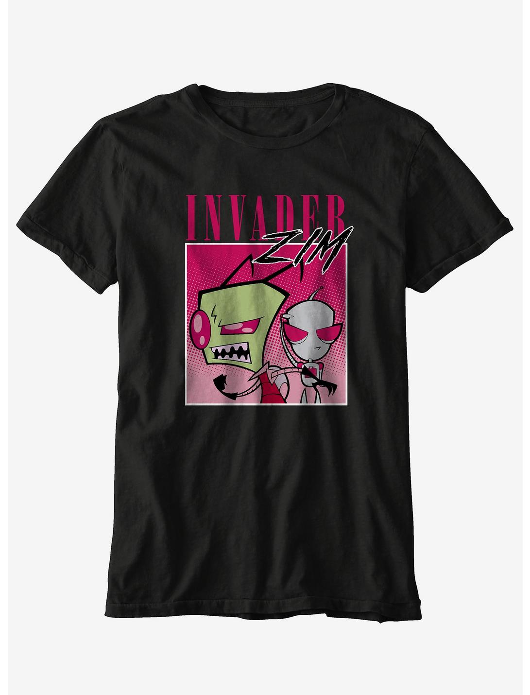 Invader Zim Pink Ombre Boyfriend Fit Girls T-Shirt, MULTI, hi-res