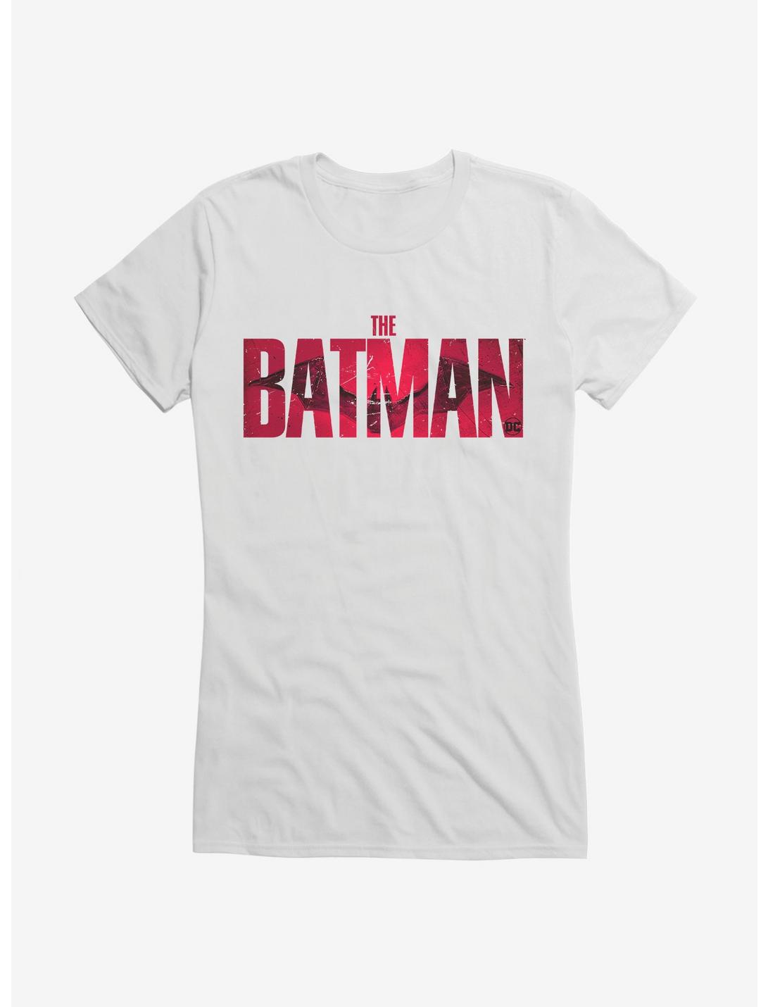DC Comics The Batman Logo Girls T-Shirt, WHITE, hi-res
