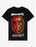 Megadeth & Lamb Of God Metal Tour T-Shirt, BLACK, hi-res
