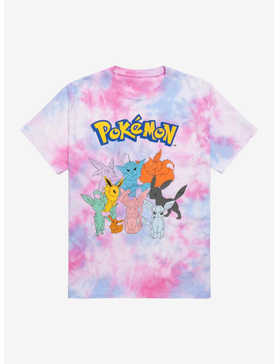 Pokemon Eeveelutions Tie-Dye Boyfriend Fit Girls T-Shirt, MULTI, hi-res