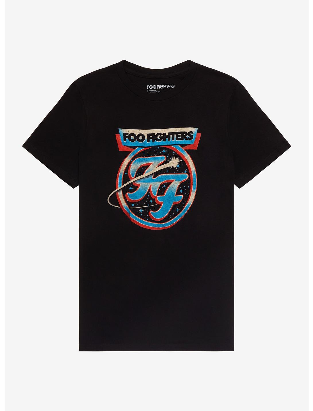 Foo Fighters Space Crest T-Shirt, BLACK, hi-res