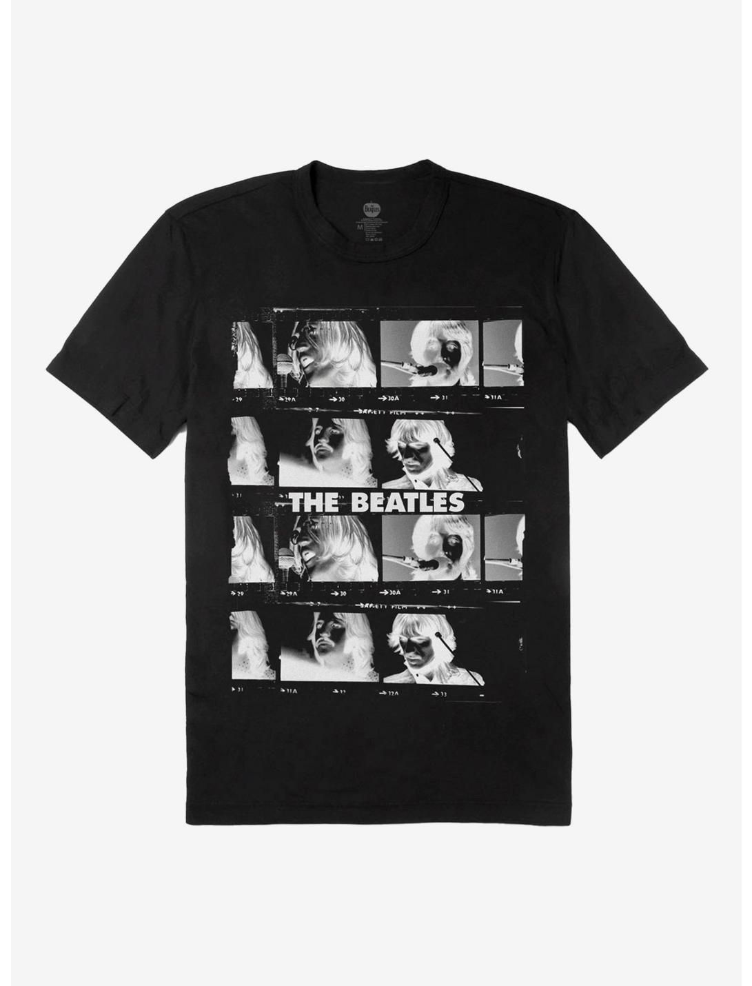The Beatles Let It Be Negative Photograph T-Shirt, BLACK, hi-res