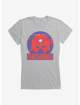 DC Comics Peacemaker Emblem Girls T-Shirt, HEATHER, hi-res